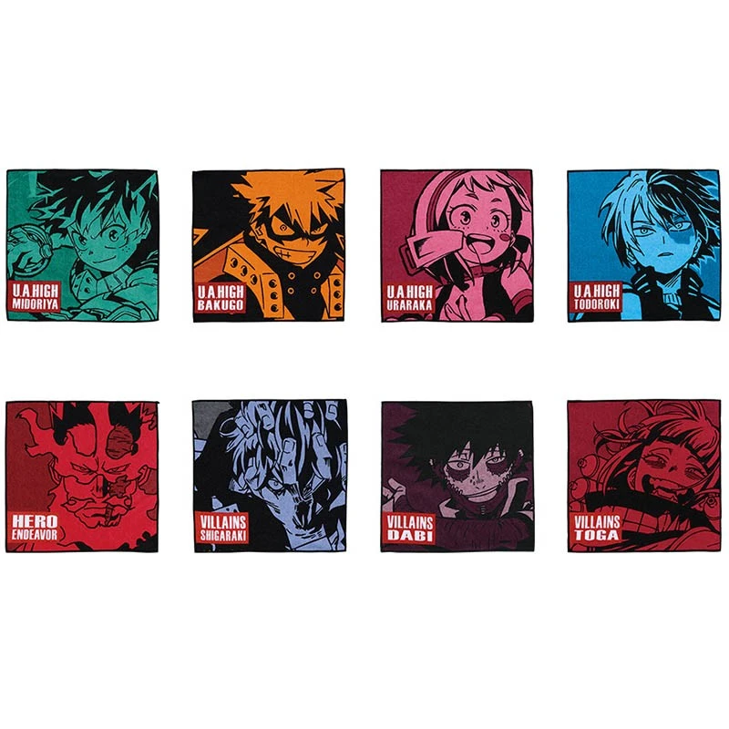 My Hero Academia - Lot 8 Serviettes à Main 1 My Hero Academia - Lot 8 Serviettes à Main