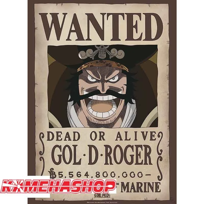 One Piece - Affiche Wanted Gold.D Roger 1 One Piece - Affiche Wanted Gold.D Roger