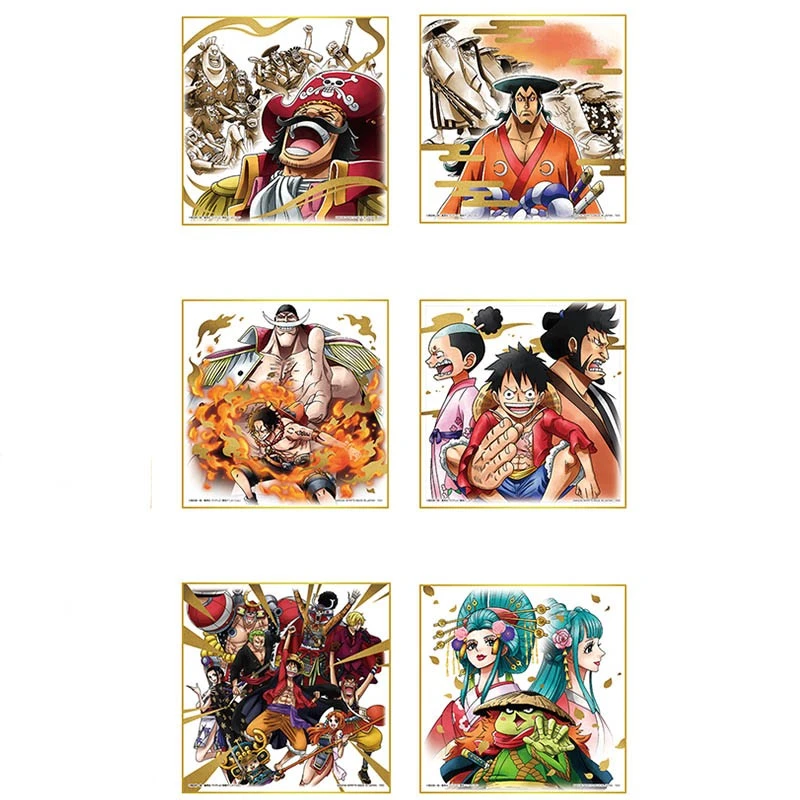 One Piece - Set De 6 Shikishi - Ichiban Kuji V2 1 One Piece - Set De 6 Shikishi - Ichiban Kuji V2